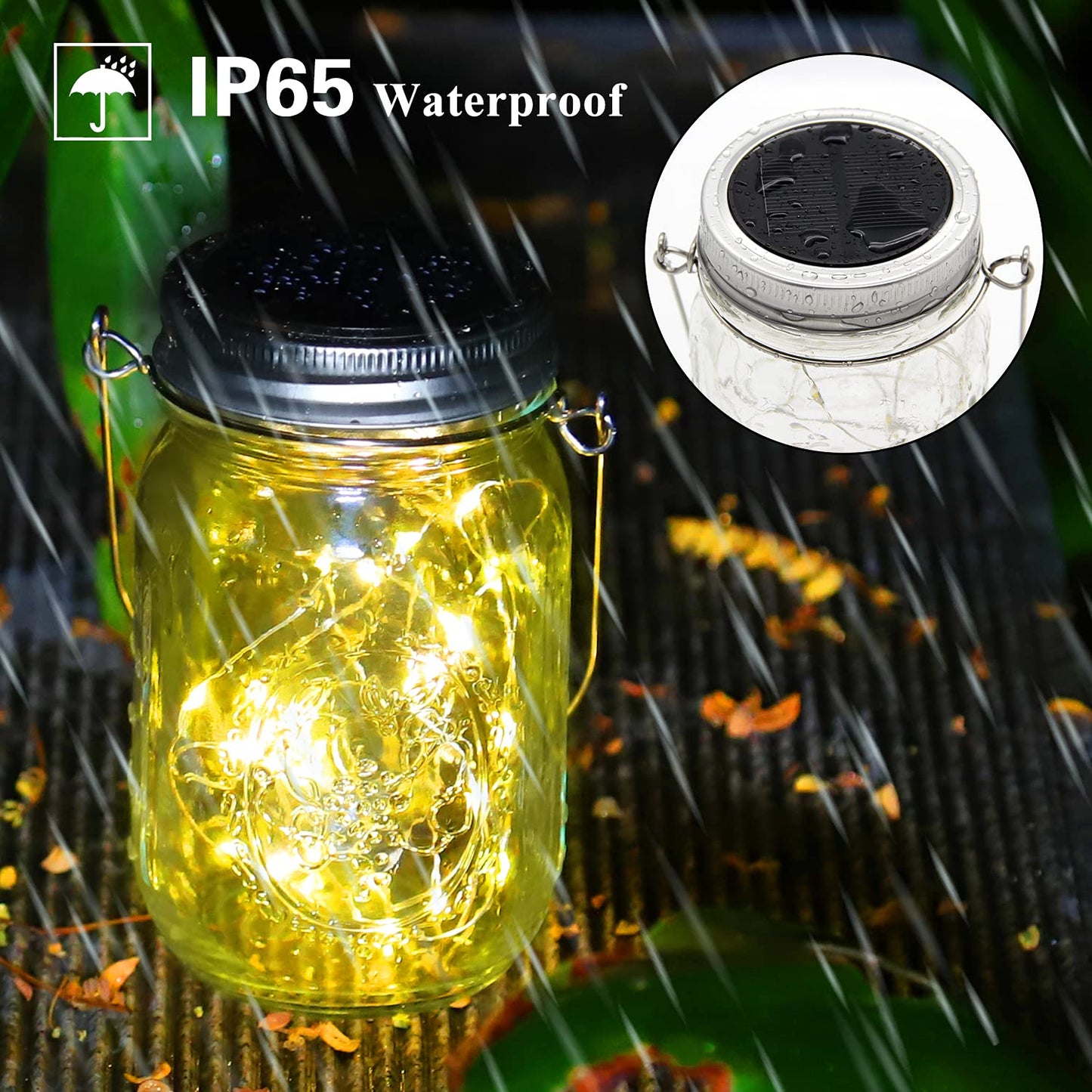HOYIBO Farolillos Solares para Jardin - 6 Piezes 30 Led Iluminacion Impermeable Ip65 Lámparas Solares Exterior para Decorativas Navidad Habitacion Fiesta Terraza Jardín Bodas Hogar Arboles