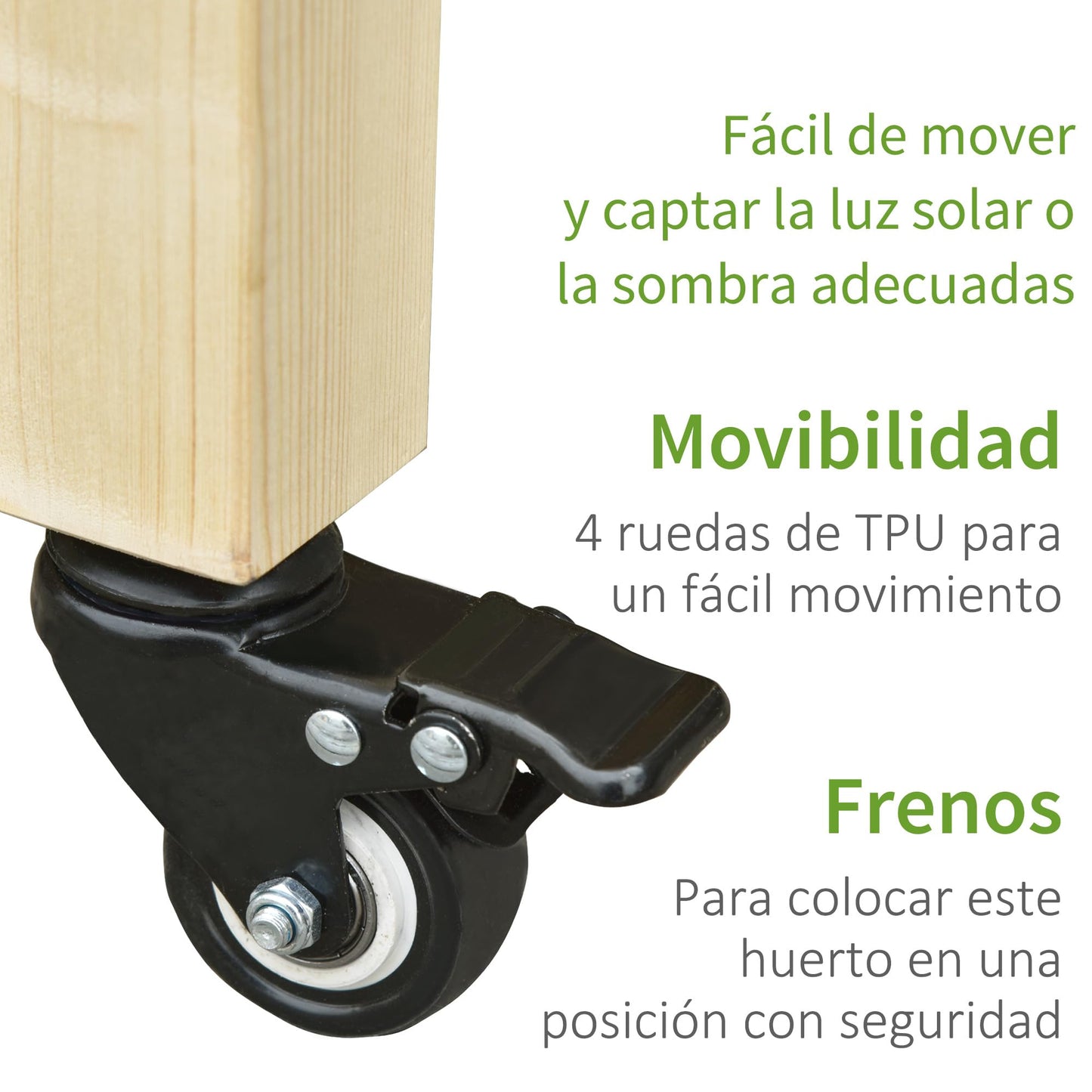 Outsunny Huerto Urbano Mesa Elevado Portátil para Cultivo en Jardín Terraza Mesas de germinación, Multicolor, Único