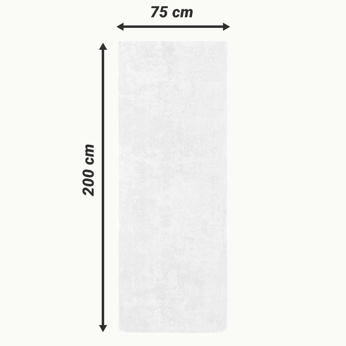 JEMIDI Toalla para Tumbona - Funda de Rizo para colchoneta de Hamaca Exterior de Playa Piscina jardín Camping - Apta para Lavadora - 75 x 200 cm