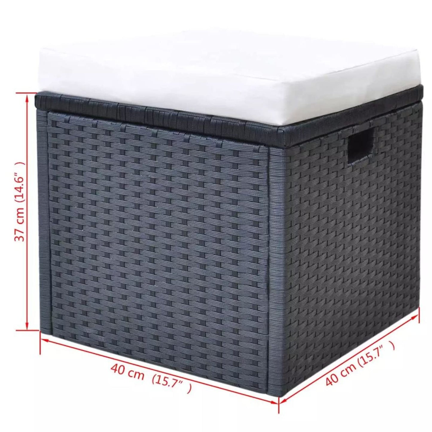 Festnjght Conjunto de Muebles de Jardín Juego Comedor de Jardín Conjunto Jardin Exterior Sofa Jardin Exterior con 1 Mesa,1 Sofá de Tres Plazas,2 Sillones, 2 Reposapiés para Patio Porche Terraza Negro