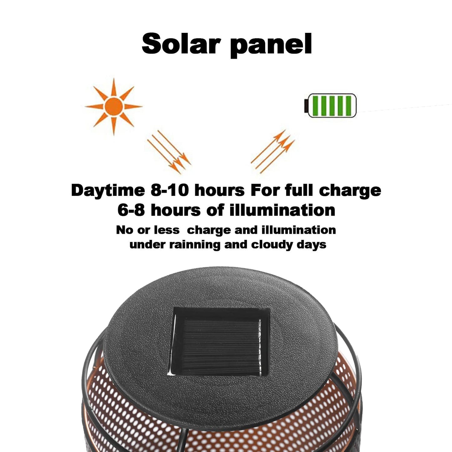 JJALIGHTS Lámpara solar de pie con tres patas, resistente al agua, LED, para patio, cubierta, césped, patio, jardín, camino (negro)