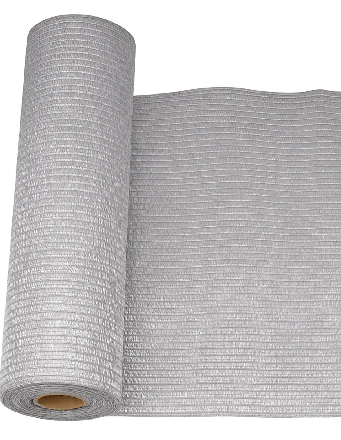 Jardin202 - Malla de ocultación 110gr/m² | Sombra y privacidad en tu jardín | Premium | Ideal para Vallas y barandillas | 2 x 10 Metros (Gris Metalizado)