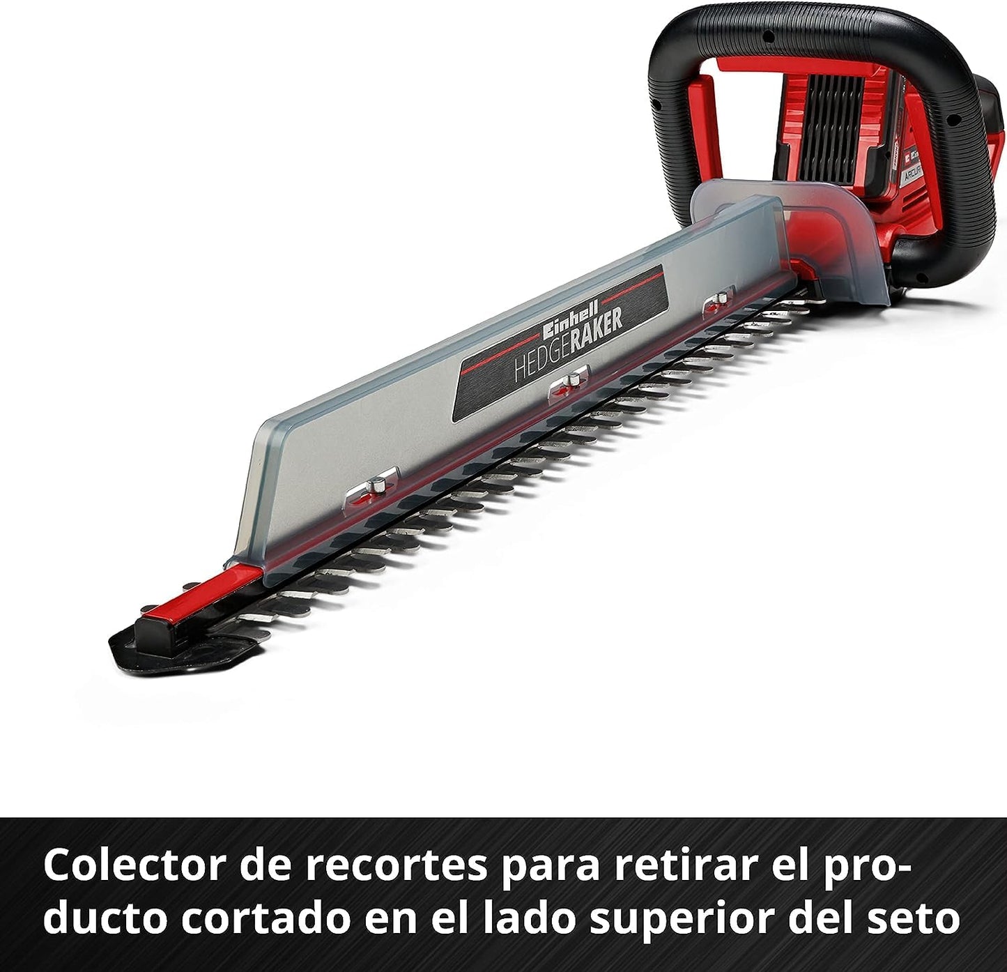 Einhell Cortasetos con batería ARCURRA 18/55 Power X-Change (18 V, 55 cm de longitud de corte, 18 mm distancia entre dientes, colector de recortes, asa frontal estrecha, sín batería)