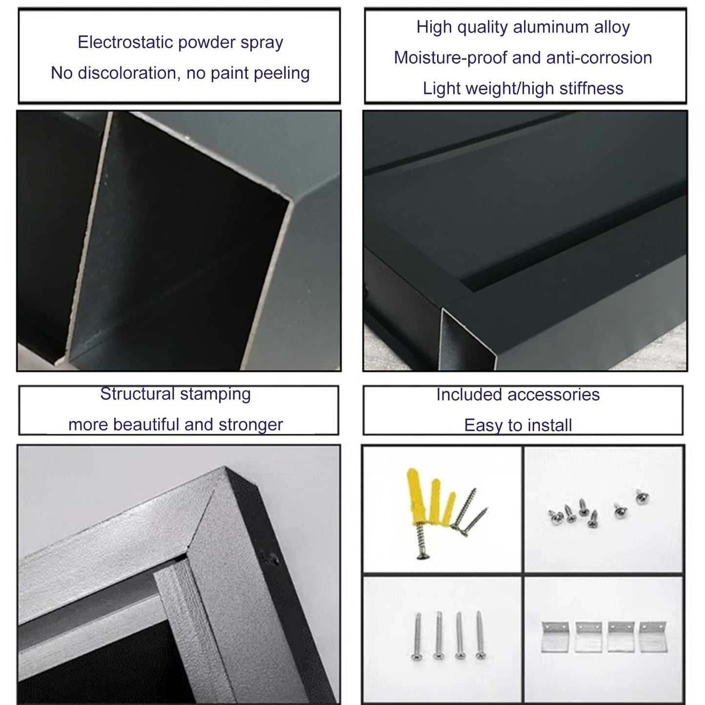 Doorhighpeak Valla para Exteriores Cubierta de Aire Acondicionado Pantalla de privacidad, Divisor de Espacio de aleación de Aluminio para Todo Tipo de Clima Recinto de Bote de Basura