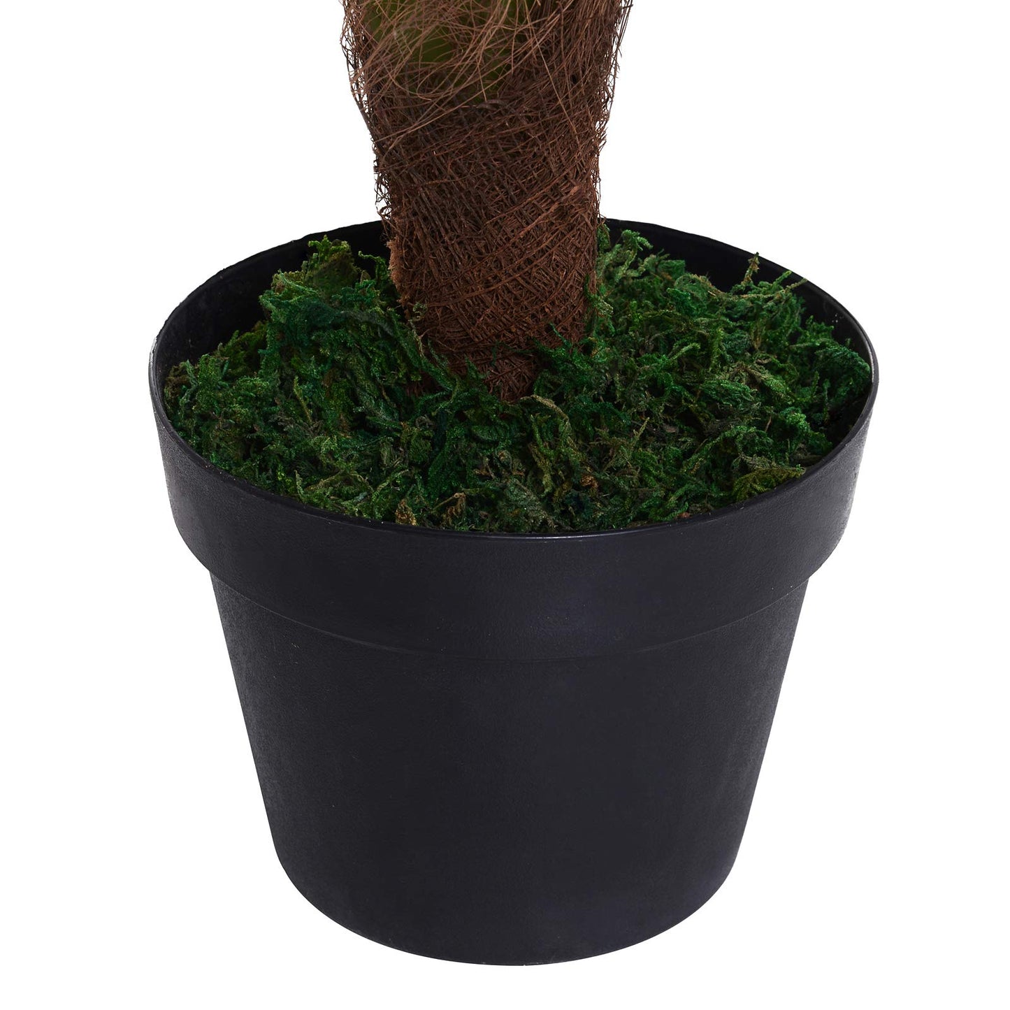 Outsunny Planta Artificial en Maceta Altura 123 cm Árbol Artificial para Decoración Hogar Oficina Verde