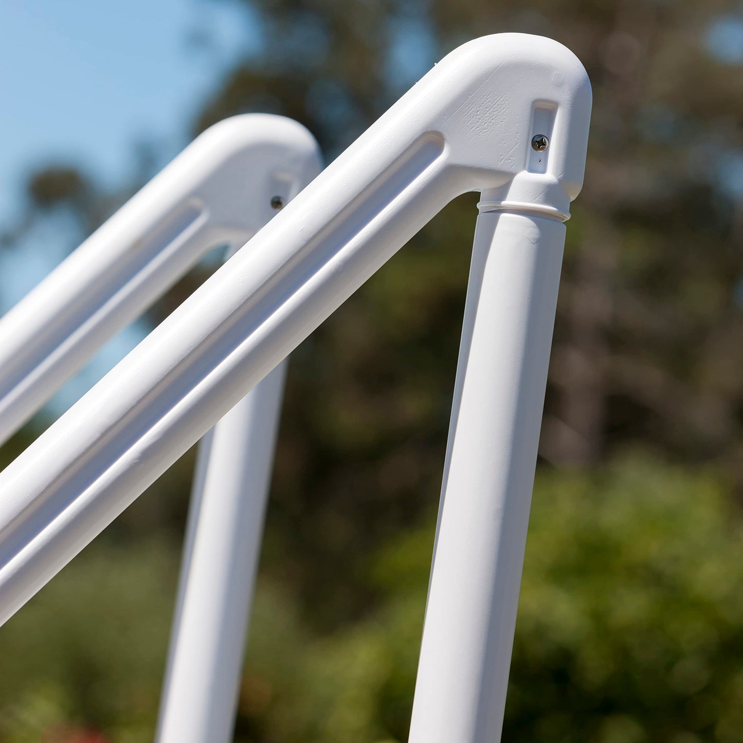 GRE Easy Entry Synthetic – Escalera accesible para piscina, entrada fácil, sintética, ancho x alto: 50 x 206 cm, 4 peldaños