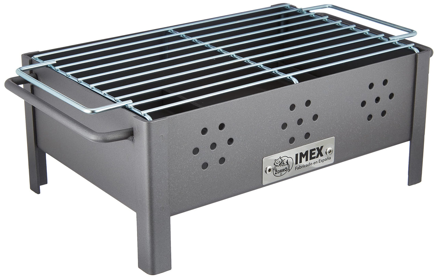 Imex El Zorro Barbacoa Sobremesa con Parrilla Cincada, Negro, 31x21x14 cm, 71431.0