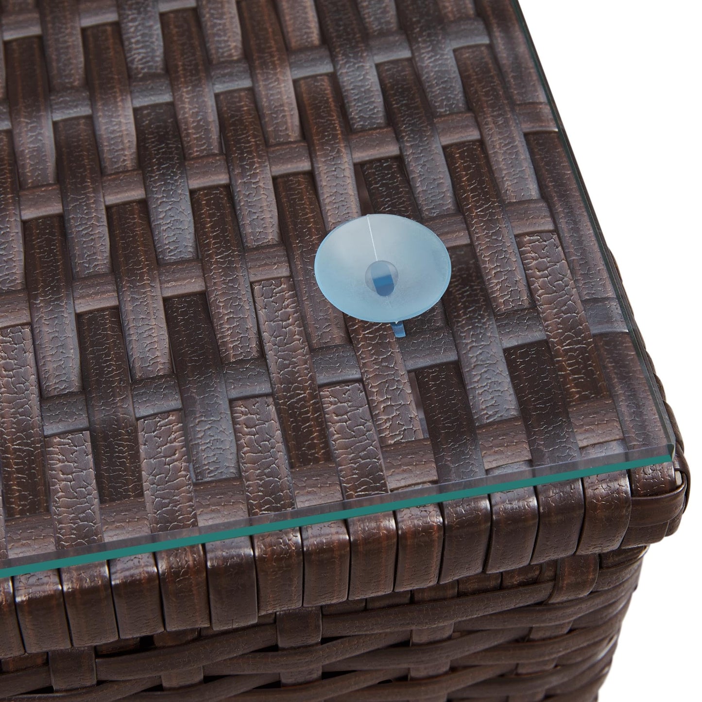 Yaheetech Conjunto de Muebles de Jardín Exterior Juego de Sillas y Mesa Terraza con Cojines Sillas de Ratán PE para Balcon
