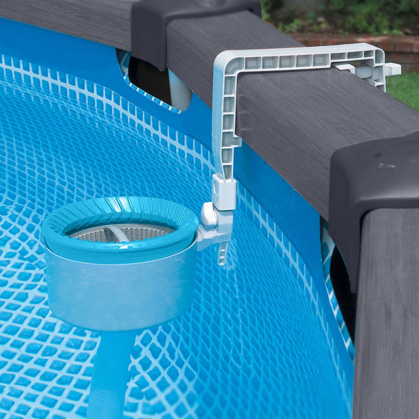 Intex Skimmer de superficie - Skimmer de superficie de montaje en pared de lujo - Skimmer de suspensión, 49x43x34 cm (28000E)
