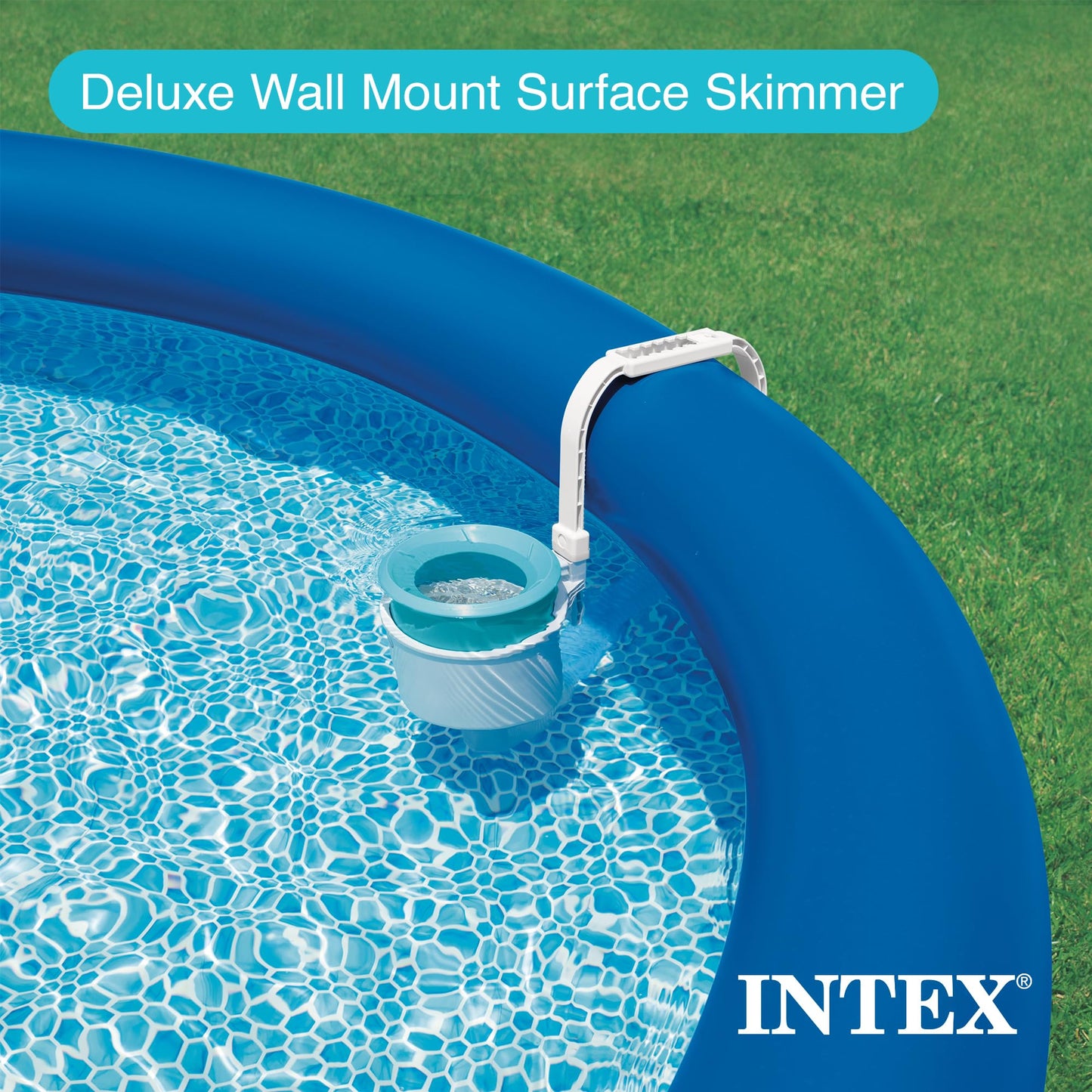 Intex Skimmer de superficie - Skimmer de superficie de montaje en pared de lujo - Skimmer de suspensión, 49x43x34 cm (28000E)