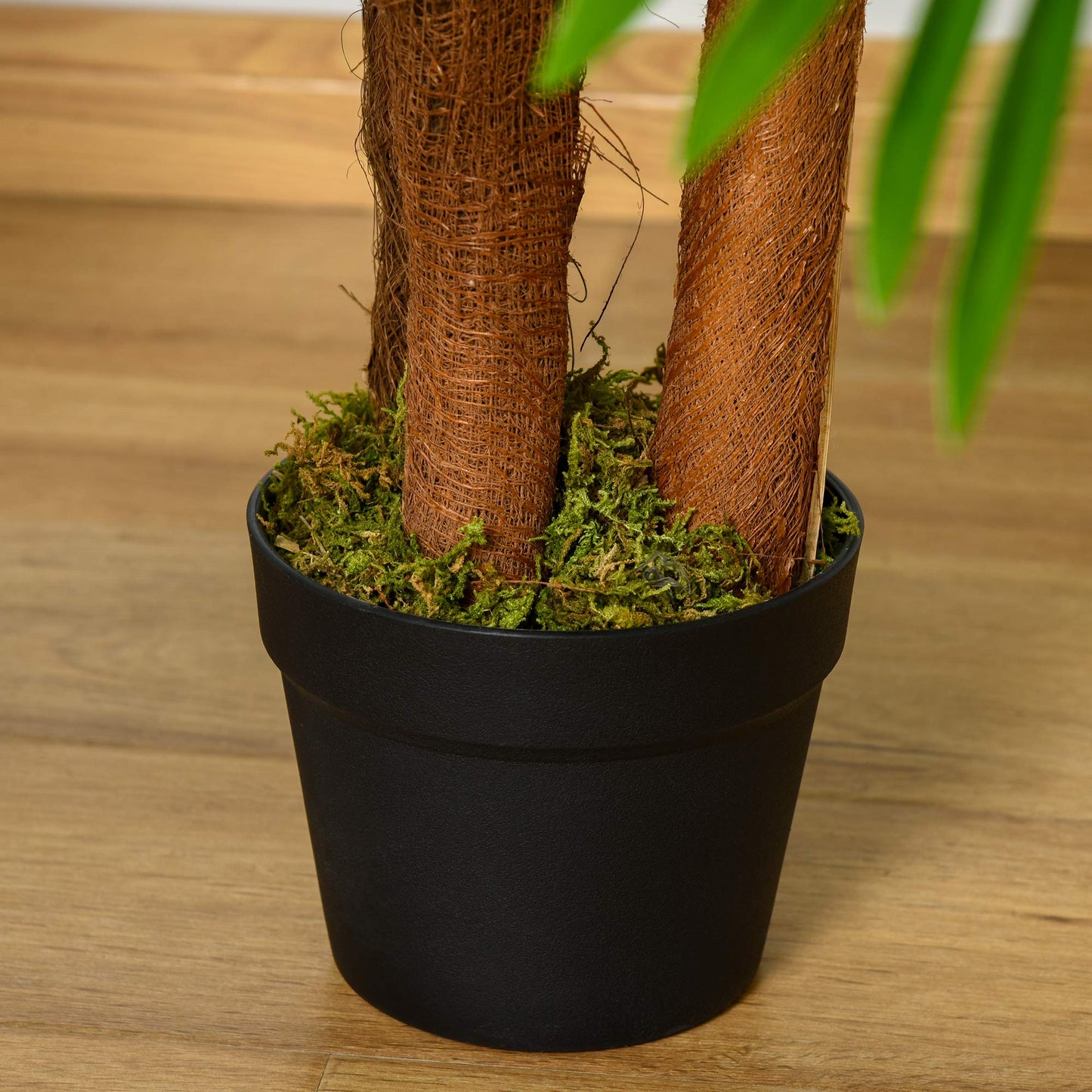 Outsunny Planta Artificial en Maceta Altura 123 cm Árbol Artificial para Decoración Hogar Oficina y Exterior Verde