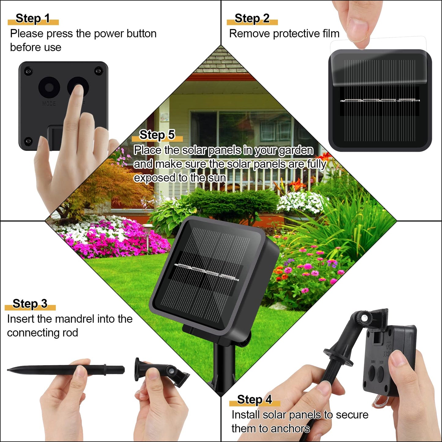GuKKK Guirnaldas Luces Exterior Solar, Luces de Cadena Solares de Hiedra Artificial 100LED 10M, Luces Solares Led Exterior Jardin, 8 Modos, Impermeable Cadena de Luces Solares Decoración, para Jardín