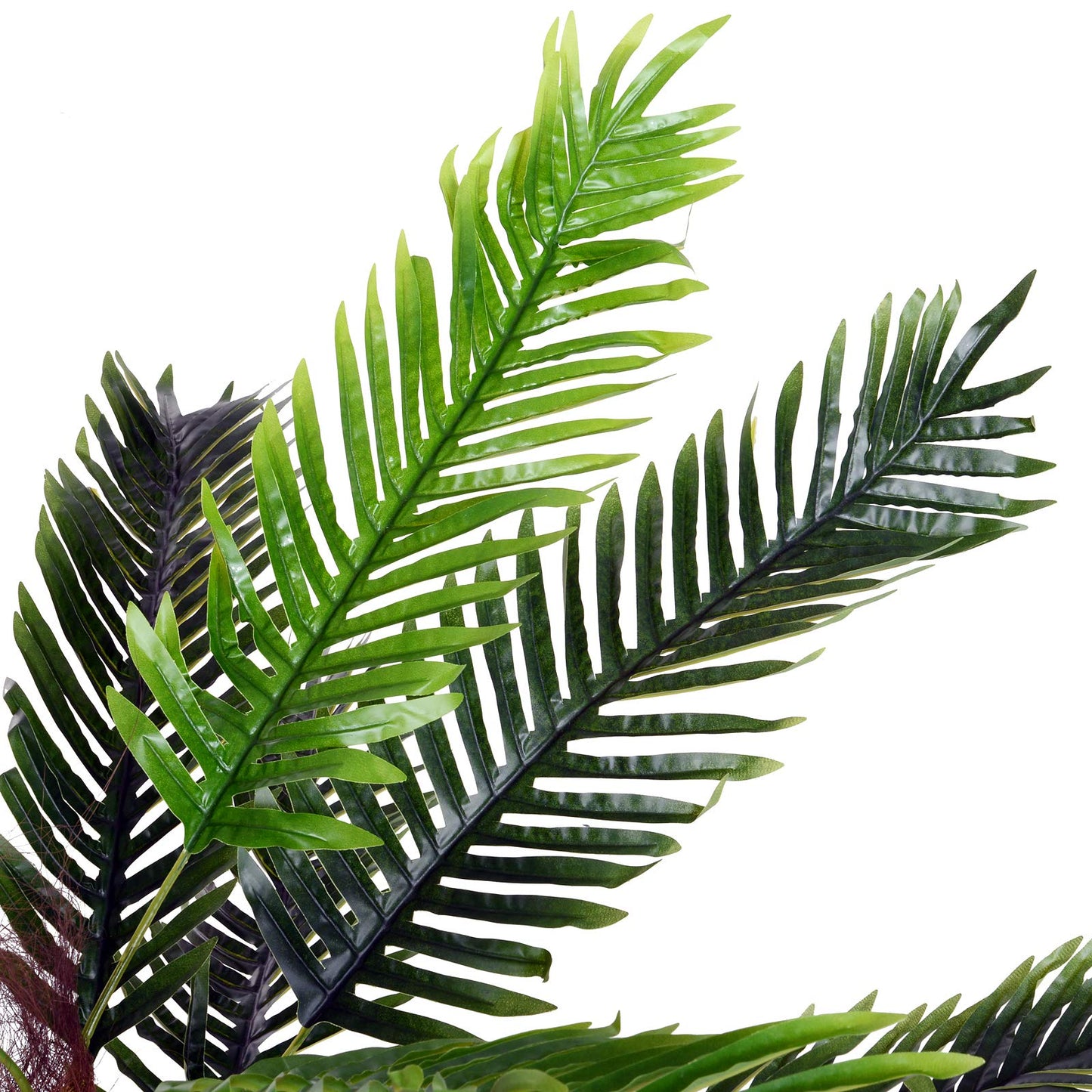 Outsunny Planta Artificial en Maceta Altura 123 cm Árbol Artificial para Decoración Hogar Oficina Verde