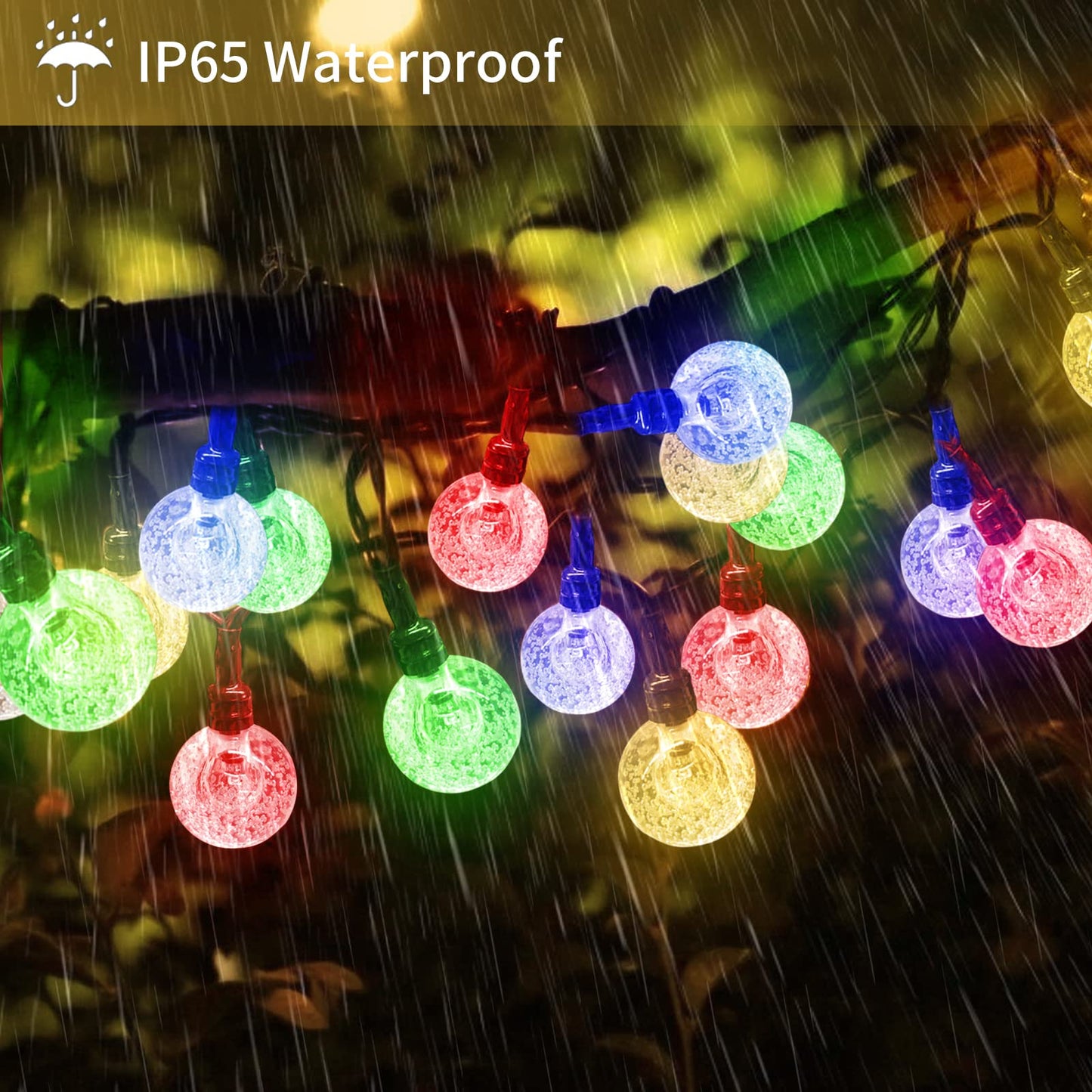 YzzYzz Guirnaldas Luces Exterior Solar 14M, 80 LED Cadena de Luces Solares para Exteriores, 8 Modos & Impermeable Luces Navidad Guirnalda LED para Terraza, Fiestas, Bodas, Patio, Jardines, Interior