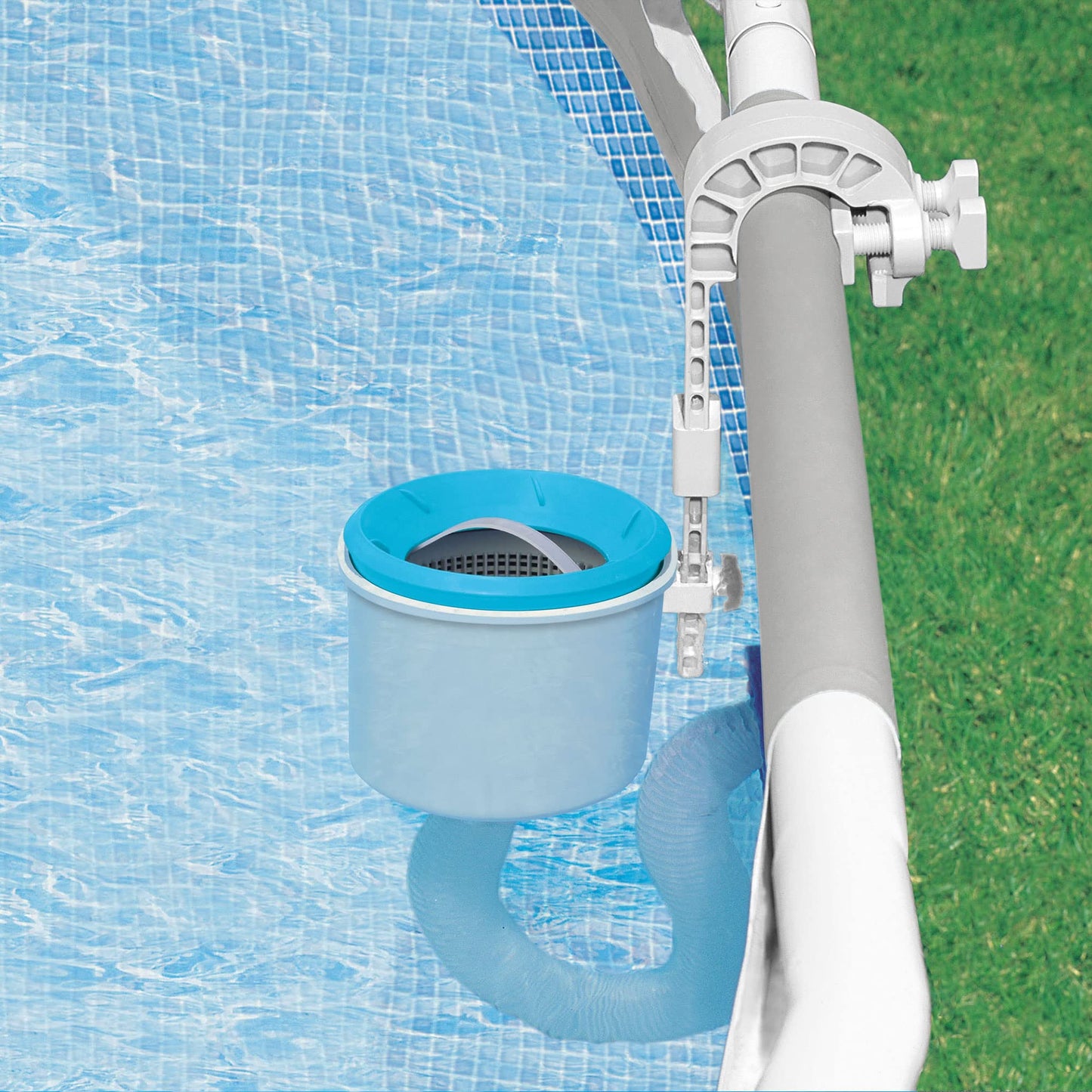 Intex Skimmer de superficie - Skimmer de superficie de montaje en pared de lujo - Skimmer de suspensión, 49x43x34 cm (28000E)