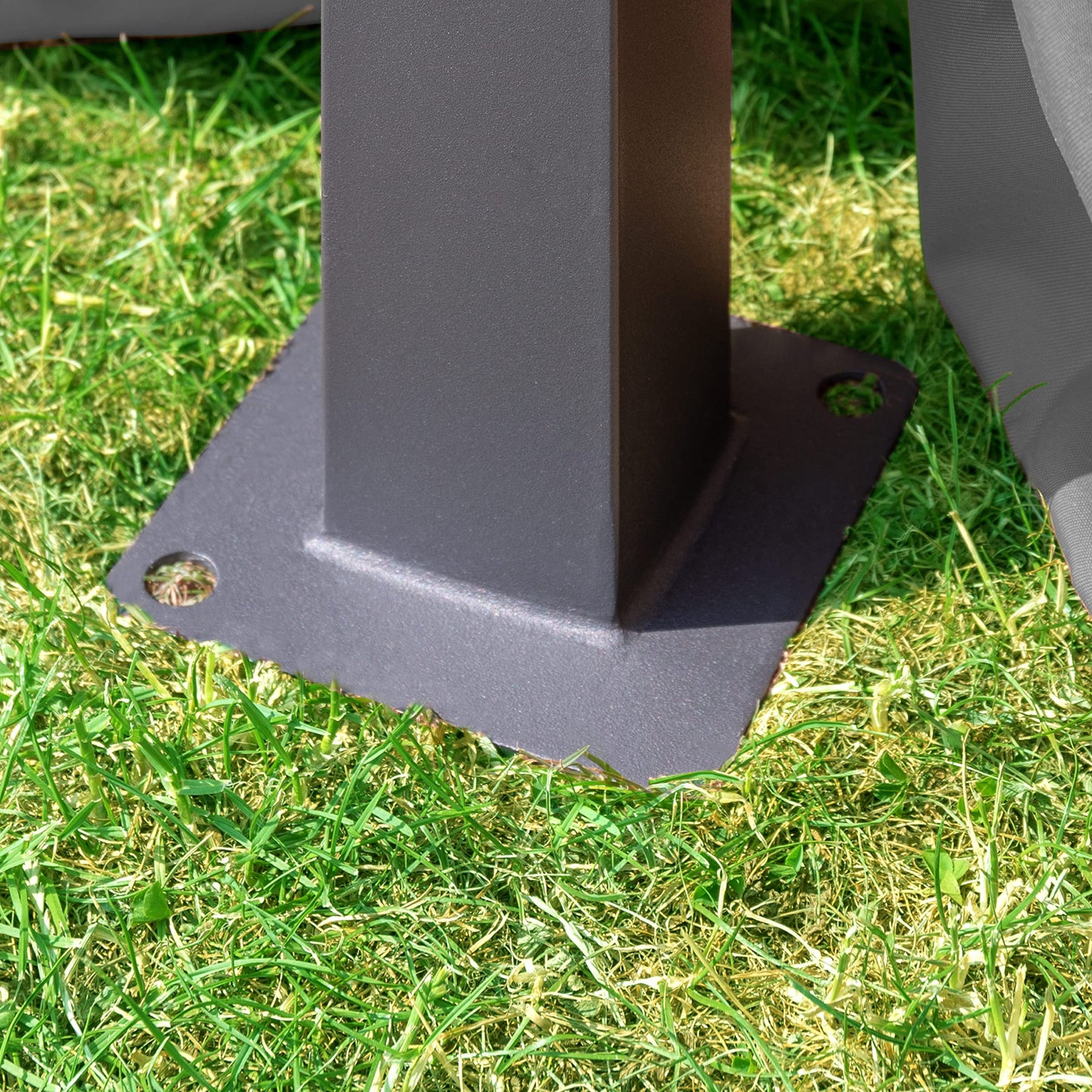 TOOLPORT Cenador de jardín 3x4 m Aprox. 180g/m² Lona de Techo pabellón Impermeable 4 Lados Carpa de Fiesta Gris