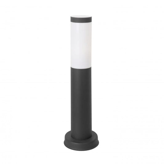 FORLIGHT Koral Baliza Exterior para Jardín Resistente al Agua IP55. Poste de Luz para Sendero y Camino. Lámpara Bolardo de Acero Inoxidable Gris Urbano 23W. Farolillo Moderno Zonas de Paso