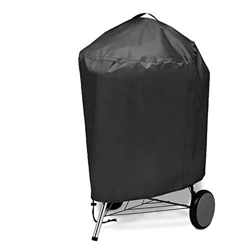 Funda para Barbacoa Impermeable, VDISRR 420D Oxford Resistente al Desgarro Funda Protectora para BBQ Ø77x90cm, Cubierta de Exterior Anti-Viento/Anti-Polvo/Anti-Humedad/Anti UV