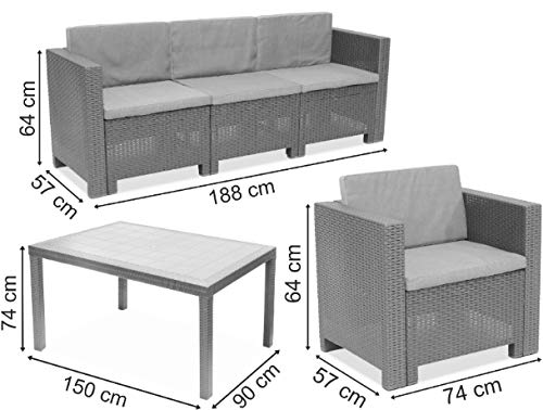 Bica Colorado Apetito 8 Set Blanco | Conjunto de Muebles Elegantes para Cualquier jardín
