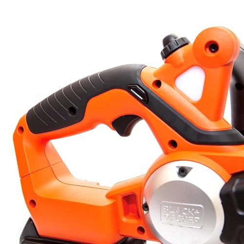 BLACK+DECKER Motosierra a Batería 18V, Batería de litio 2Ah, Espada 20cm, Velocidad Cadena 3,1m/s, Hasta 200 Cortes por Carga, para Poda y Leña - GKC1820L20-QW