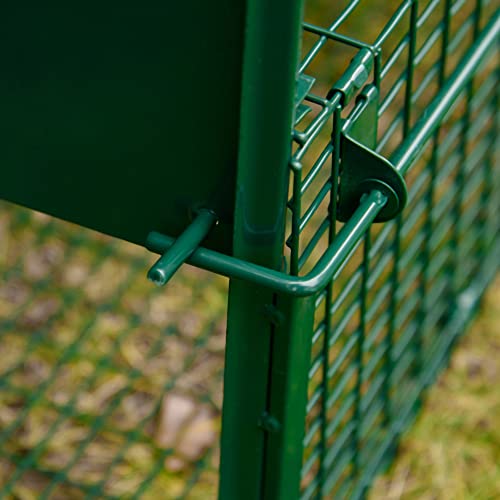 Outsunny Trampa para Animales Vivos con Puerta Jaula de Captura Metálica con Asa para Conejos Visones Pequeños 60x18x20 cm Verde Oscuro