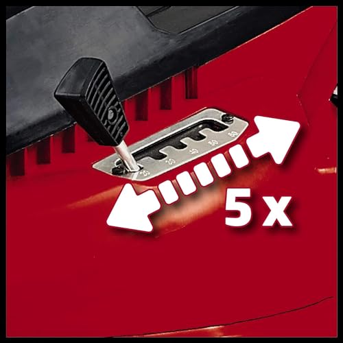 Einhell GC-EM 1536 - Cortacésped eléctrico (1500 W, altura de corte 5 niveles | 25-65 mm , ancho de corte 36 cm, hasta 600m² de jardín, 38L de capacidad de bolsa) (ref.3400150)