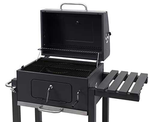 Tepro Toronto Click - Barbacoa de carbón, antracita y acero inoxidable
