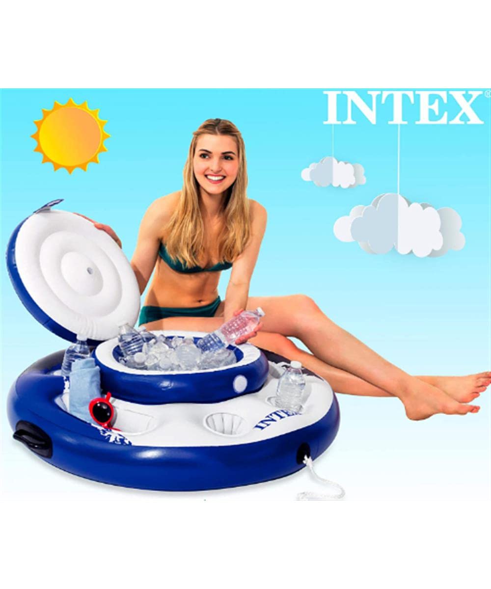 Intex Nevera hinchable mega chill, gama river run, diámetro 89 cm (56822)