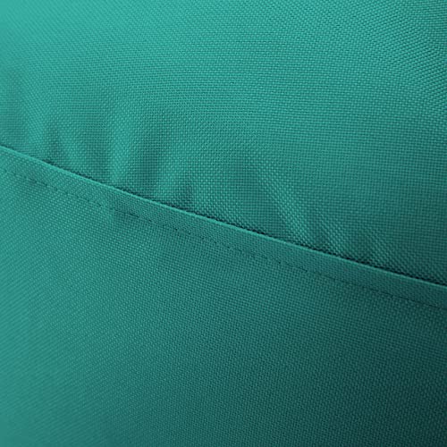 Lumaland Puff Pera Redondo Grande 120 x 80 x 75 cm | Sillón Relax Impermeable para Interior & Exterior | Mueble Ideal para Salón, Jardin y Terraza | con Relleno Incluido 300l [Turquesa]