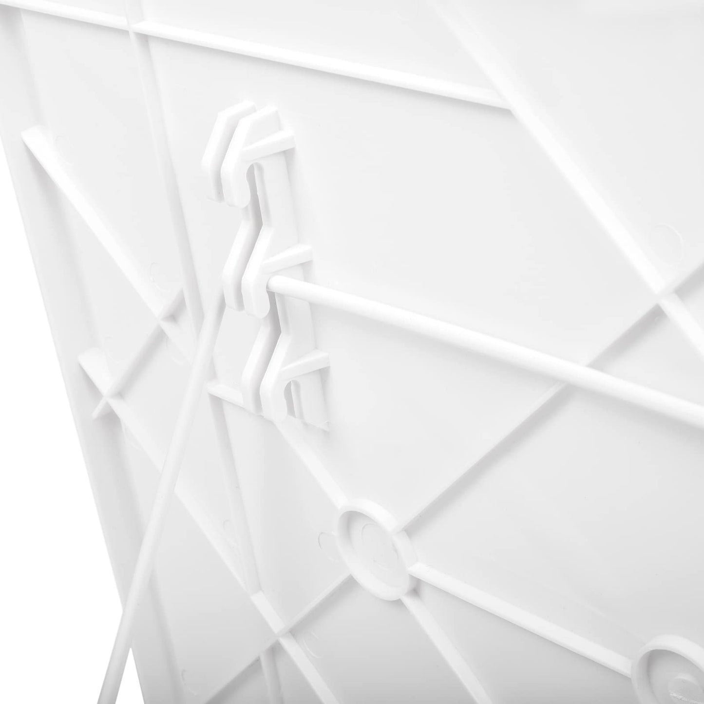 PrimeMatik - Mesa Rectangular de Polipropileno para balcón 52x40cm Blanco
