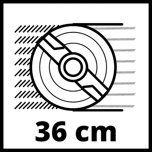 Einhell GC-EM 1536 - Cortacésped eléctrico (1500 W, altura de corte 5 niveles | 25-65 mm , ancho de corte 36 cm, hasta 600m² de jardín, 38L de capacidad de bolsa) (ref.3400150)