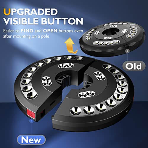 Luces para Sombrillas, Eletorot Luz Sombrilla Exterior 3 Modos de Iluminación USB Recargable Lámpara Paraguas Para Piscina, Patio, Terraza, Jardín y Playa