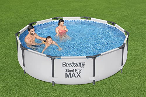 BESTWAY 56406D - Piscina Desmontable Tubular Steel Pro Max 305 x 76 cm, Multicolor