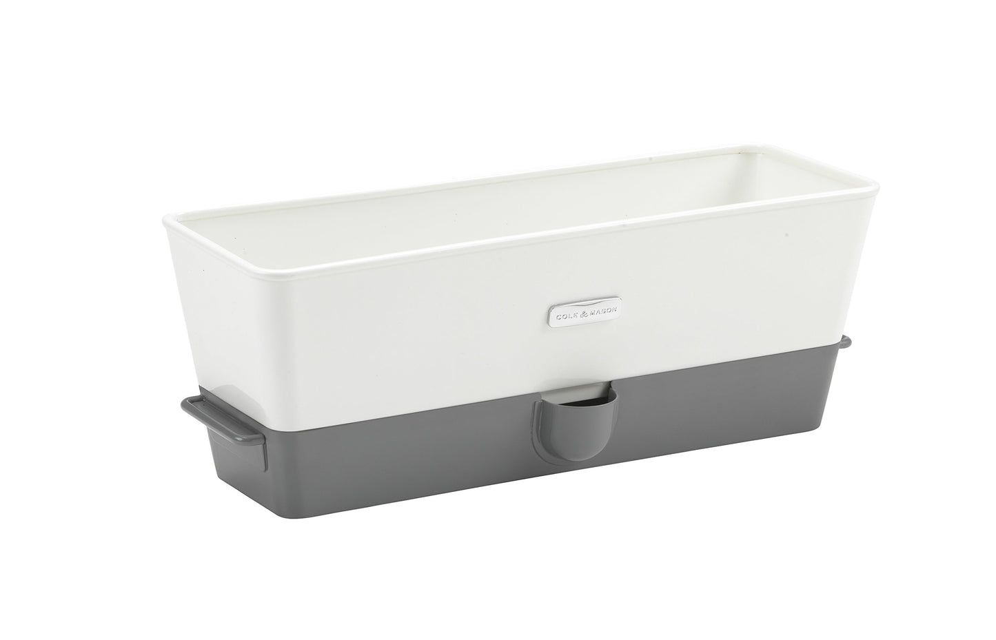 Cole & Mason H105349 Burwell Conservador para Hierbas Aromaticas en Macetas, Blanco/Gris, Cultivo de Plantas Hierbas de Interior, Acero Inoxidable, Triple, para 3 macetas