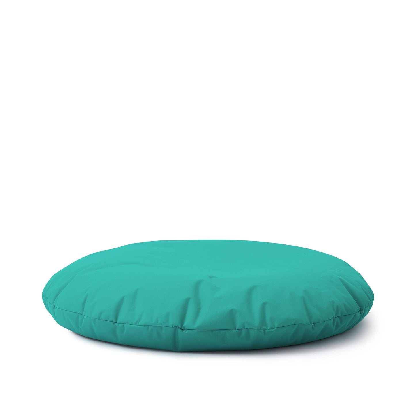 Lumaland Puff Pera Redondo Grande 120 x 80 x 75 cm | Sillón Relax Impermeable para Interior & Exterior | Mueble Ideal para Salón, Jardin y Terraza | con Relleno Incluido 300l [Turquesa]