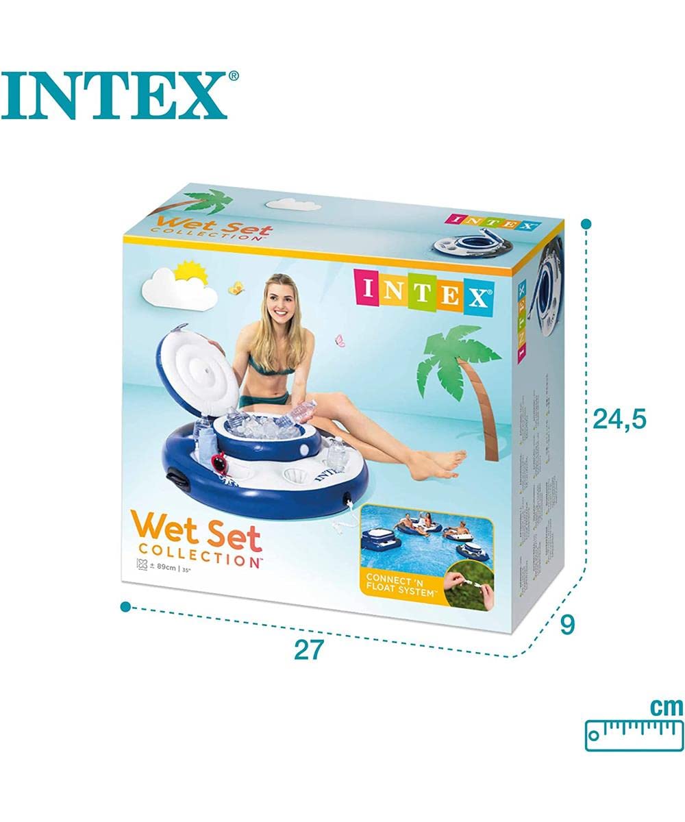 Intex Nevera hinchable mega chill, gama river run, diámetro 89 cm (56822)