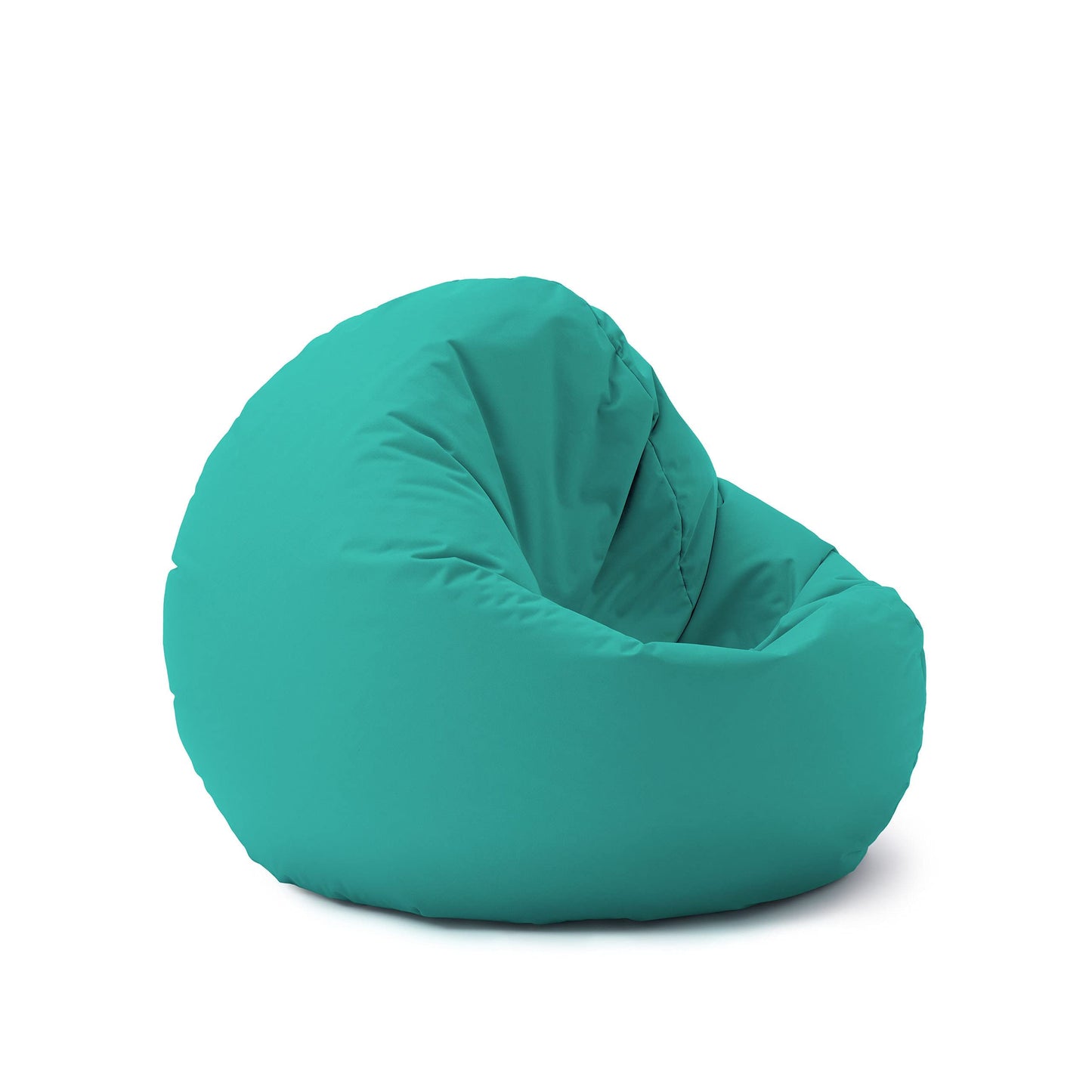 Lumaland Puff Pera Redondo Grande 120 x 80 x 75 cm | Sillón Relax Impermeable para Interior & Exterior | Mueble Ideal para Salón, Jardin y Terraza | con Relleno Incluido 300l [Turquesa]