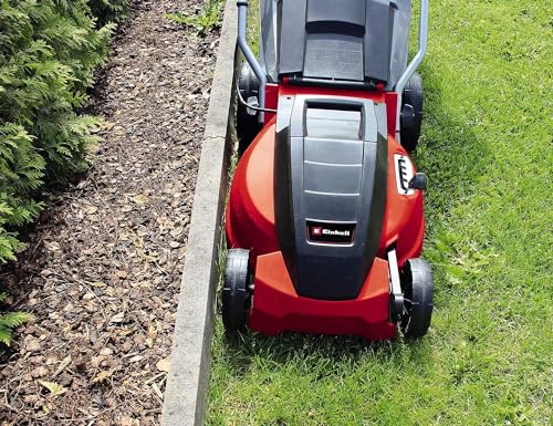 Einhell GC-EM 1536 - Cortacésped eléctrico (1500 W, altura de corte 5 niveles | 25-65 mm , ancho de corte 36 cm, hasta 600m² de jardín, 38L de capacidad de bolsa) (ref.3400150)