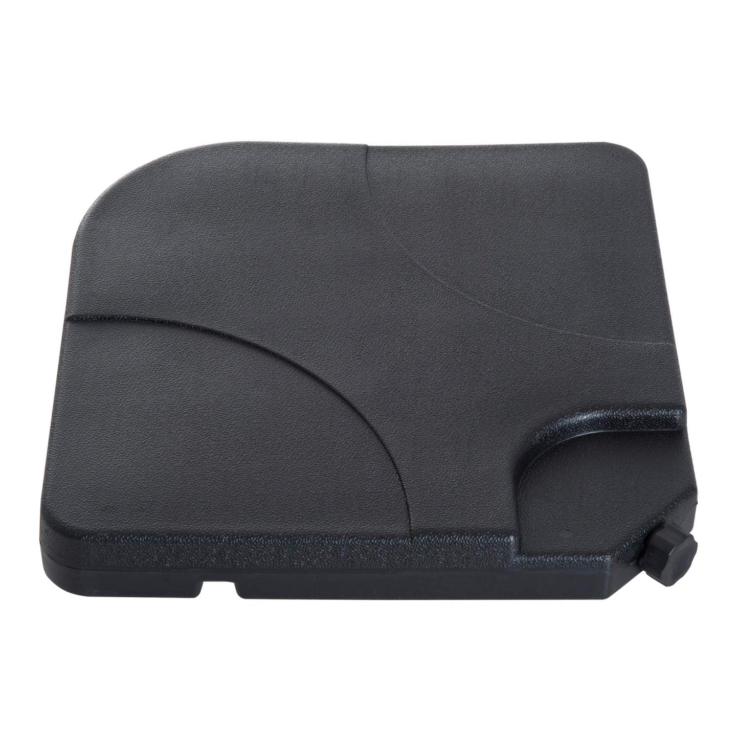 Outsunny Base de Sombrilla o Pie para Parasol Tipo Soporte de 4 Piezas de plástico 100x100x7,5 cm Negro