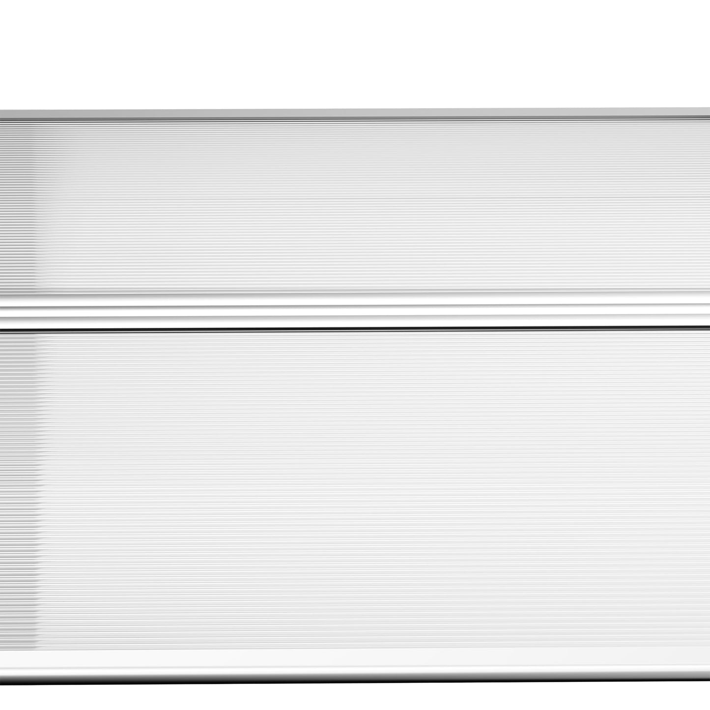 Outsunny Tejadillo de Protección contra Sol y Lluvia Marquesina para Puertas de Exterior Marquesina de Techo Diseño Moderno Aleación de Aluminio Duradero 122x89x24 cm Transparente