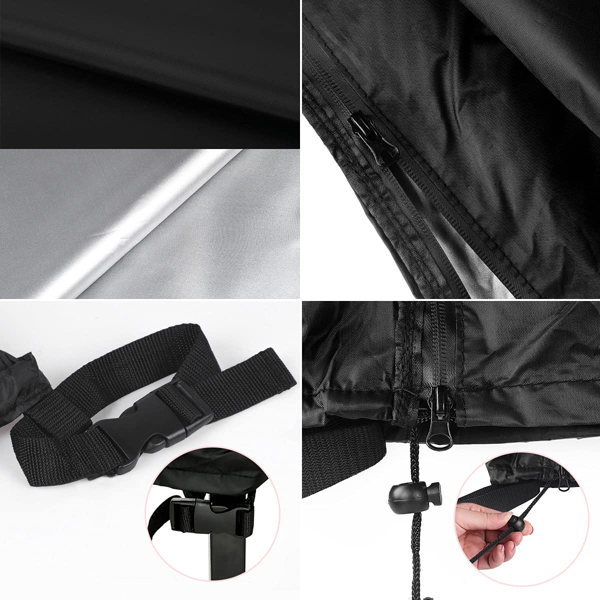 SanGlory 3-4 Plazas Funda para Columpio de Jardin, Cubierta de Columpio Exterior, Funda Columpio Jardin Impermeable, Funda Protectora para Balancin con 2 Cremalleras, 250x150x160cm