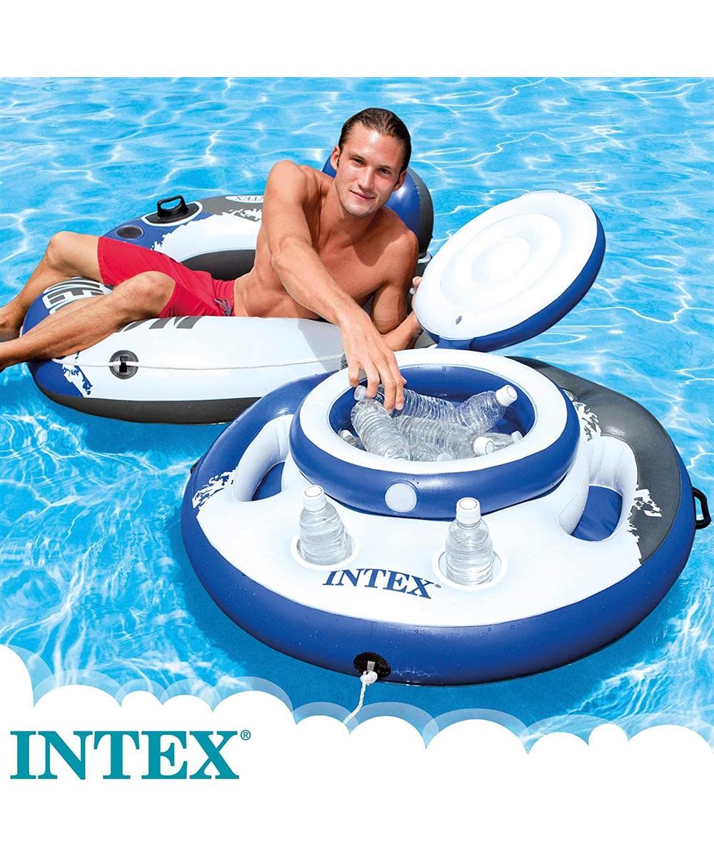 Intex Nevera hinchable mega chill, gama river run, diámetro 89 cm (56822)