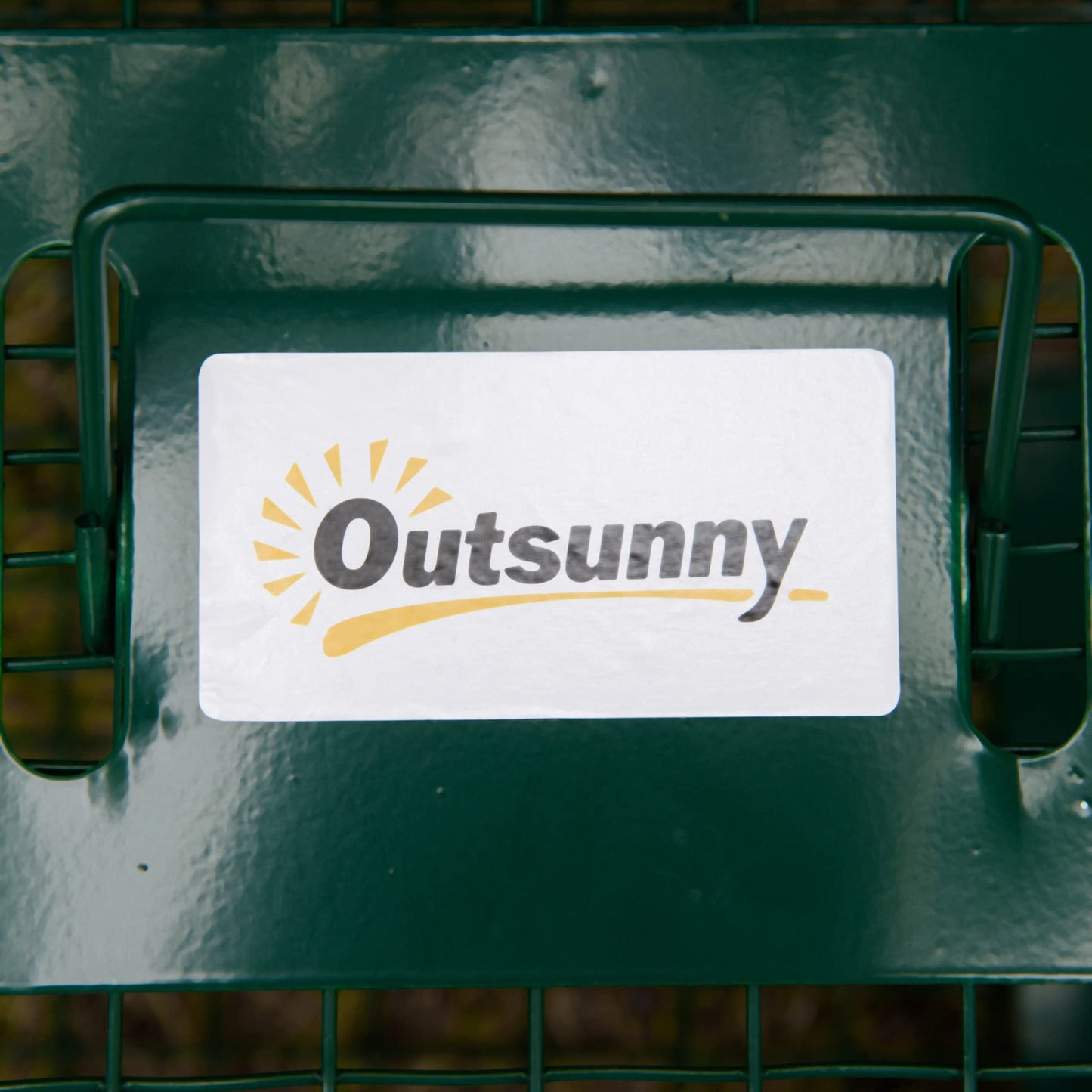 Outsunny Trampa para Animales Vivos con Puerta Jaula de Captura Metálica con Asa para Conejos Visones Pequeños 60x18x20 cm Verde Oscuro