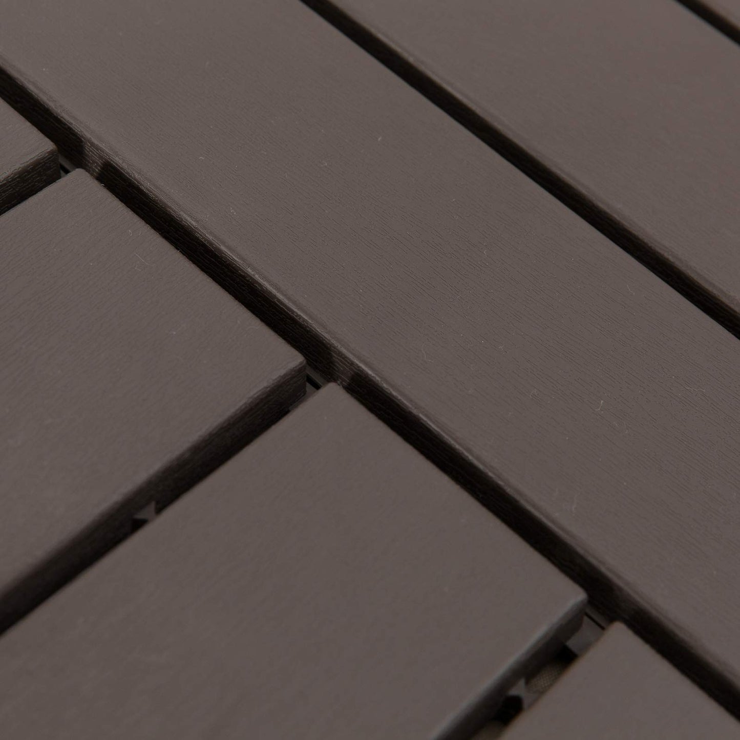 Outsunny Baldosas Cuadradas para Suelos Antideslizantes Exteriores Interiores Paquete de 9 Piezas 0.81 m² 30x30 cm Marrón