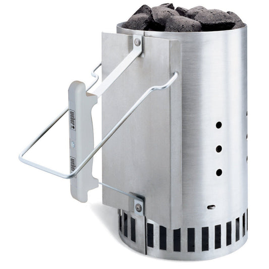 Weber 7416 - Chimenea de encendido Rapidfire, Carbón, Metal