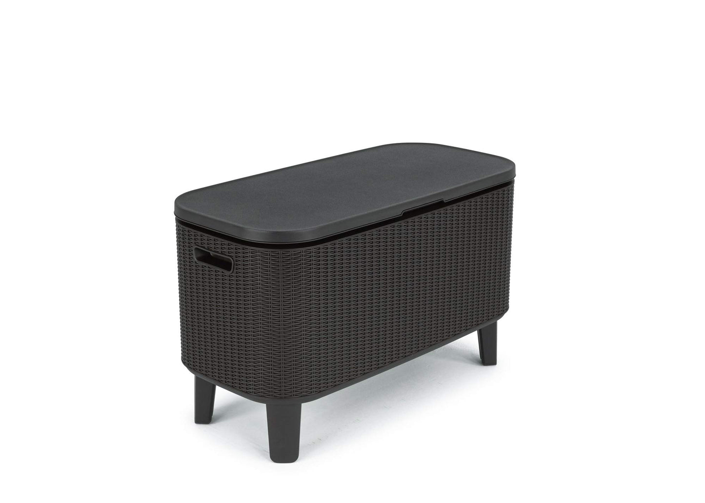 Keter Bevy Bar - Mesa Nevera para Exterior y Jardín, Capacidad 60L, Color Grafito