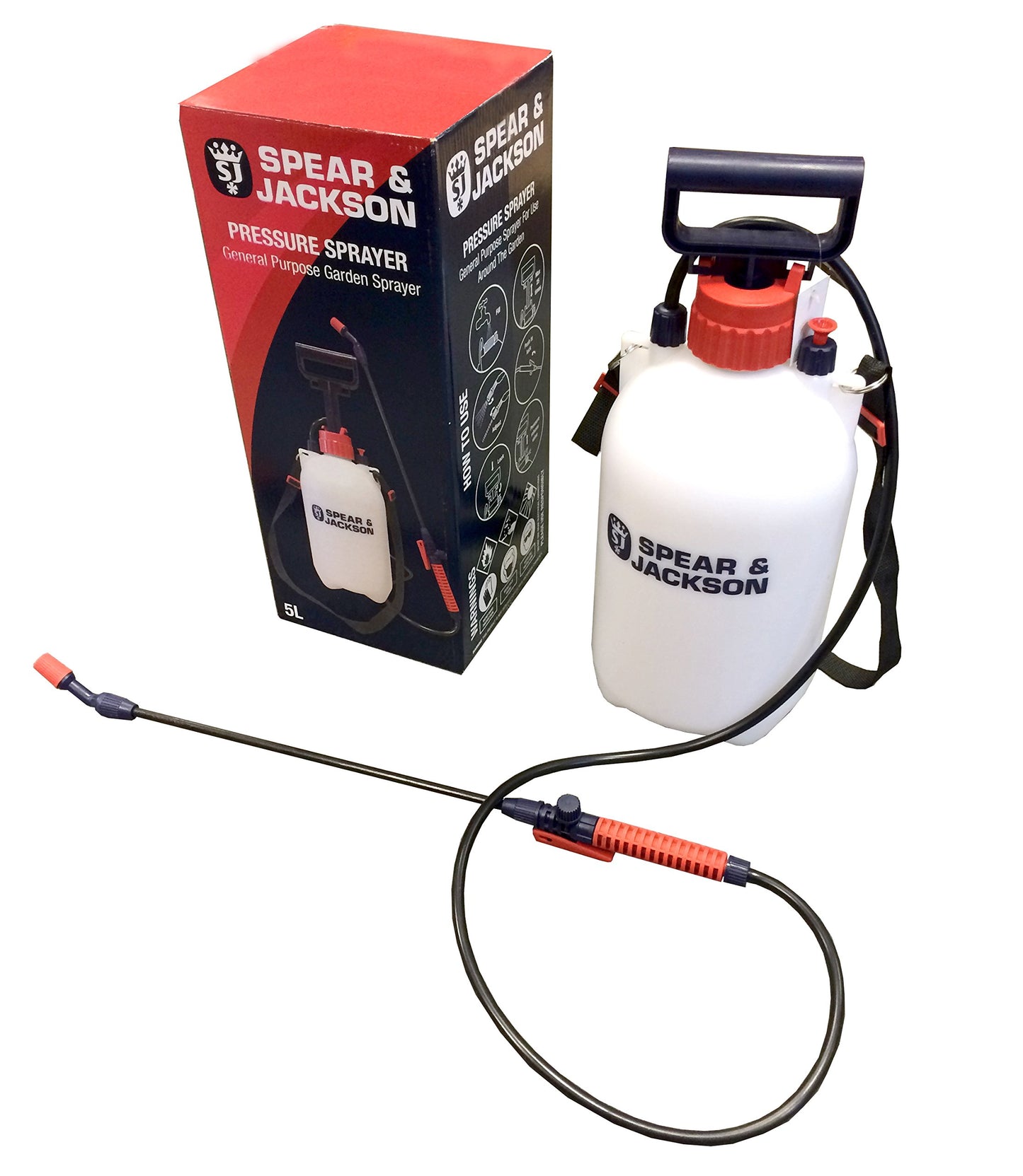 Spear & Jackson 5LPAPS Pulverizador a presión con bomba de 5 litros