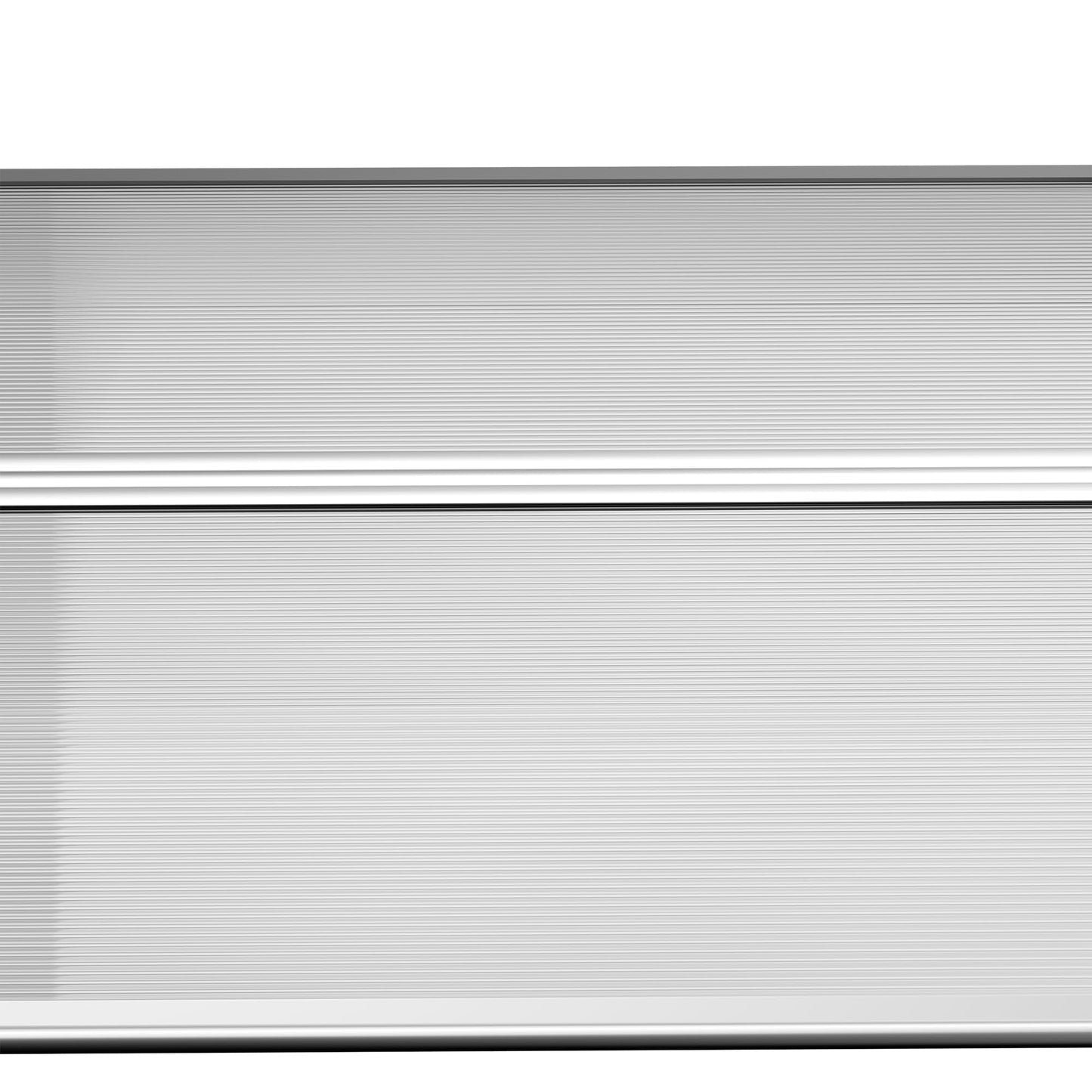 Outsunny Tejadillo de Protección 110x60 cm Marquesina Exterior para Puertas y Ventanas contra Sol y Lluvia con Soporte de PP Policarbonato Transparente