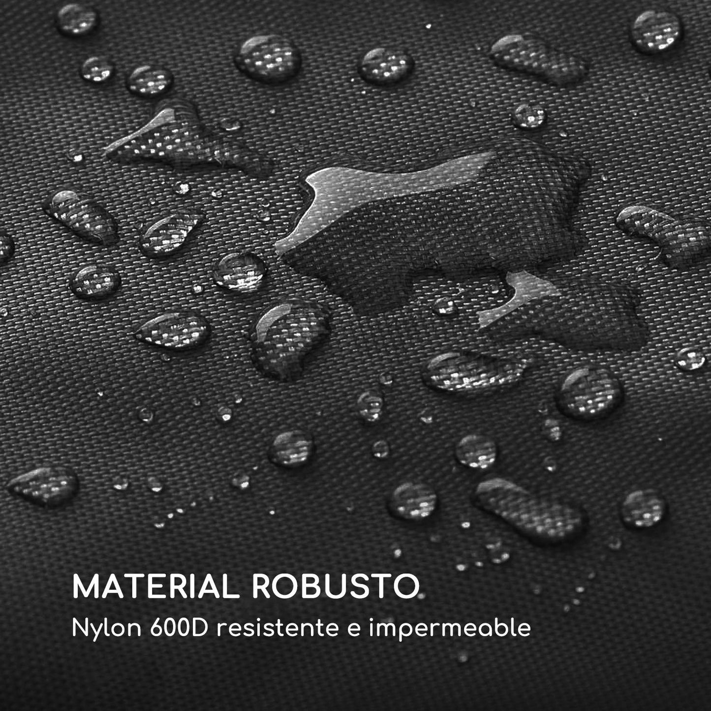 blumfeldt Oreos Cubierta de Lona para protegerlo de la Lluvia - Se Ajusta Perfectamente al brasero y Barbacoa Oreos 2 en 1 Material: Nylon 600D, Resistente, Lavable, Negro