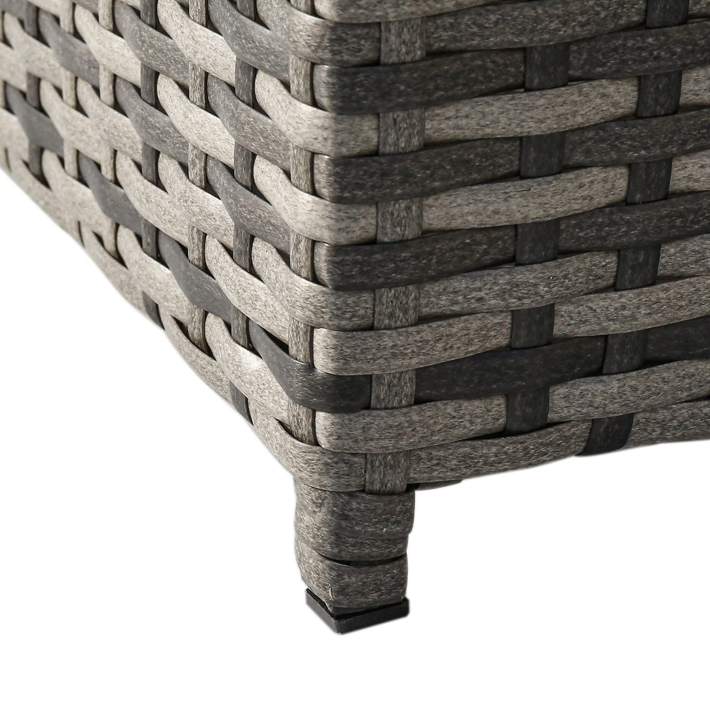 KecDuey Conjunto de Muebles de Jardin Muebles Lounge de jardín, sofá esquinero, Juego de sofás con Cojines de Asiento y Respaldo (Gris)